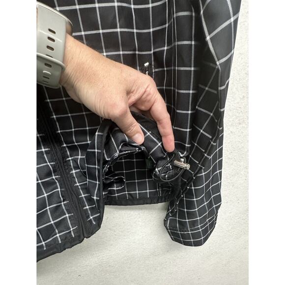 Ralph Lauren Active Windbreaker Womens Large Black white Lightweight - Picture 3 of 11